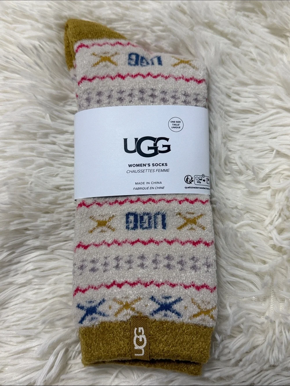 UGG Leslie Graphic Crew Sock
